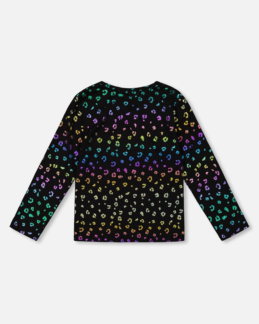 Stretch Jersey T-Shirt Multicolor Leopard Print