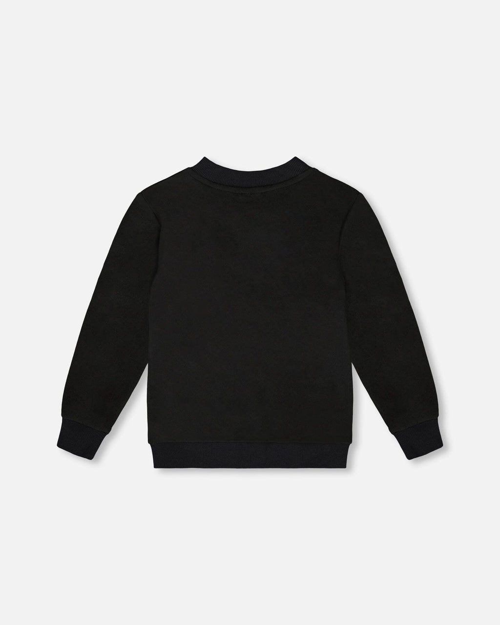 Super Soft Brushed Jersey Long Sleeve Top Black With Plaid Pocket