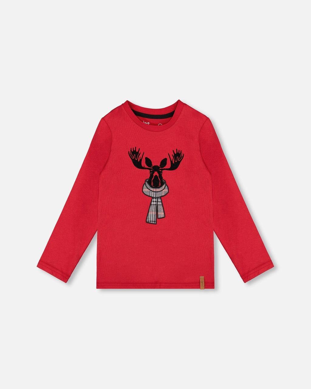Jersey T-Shirt Cherry Red With Moose