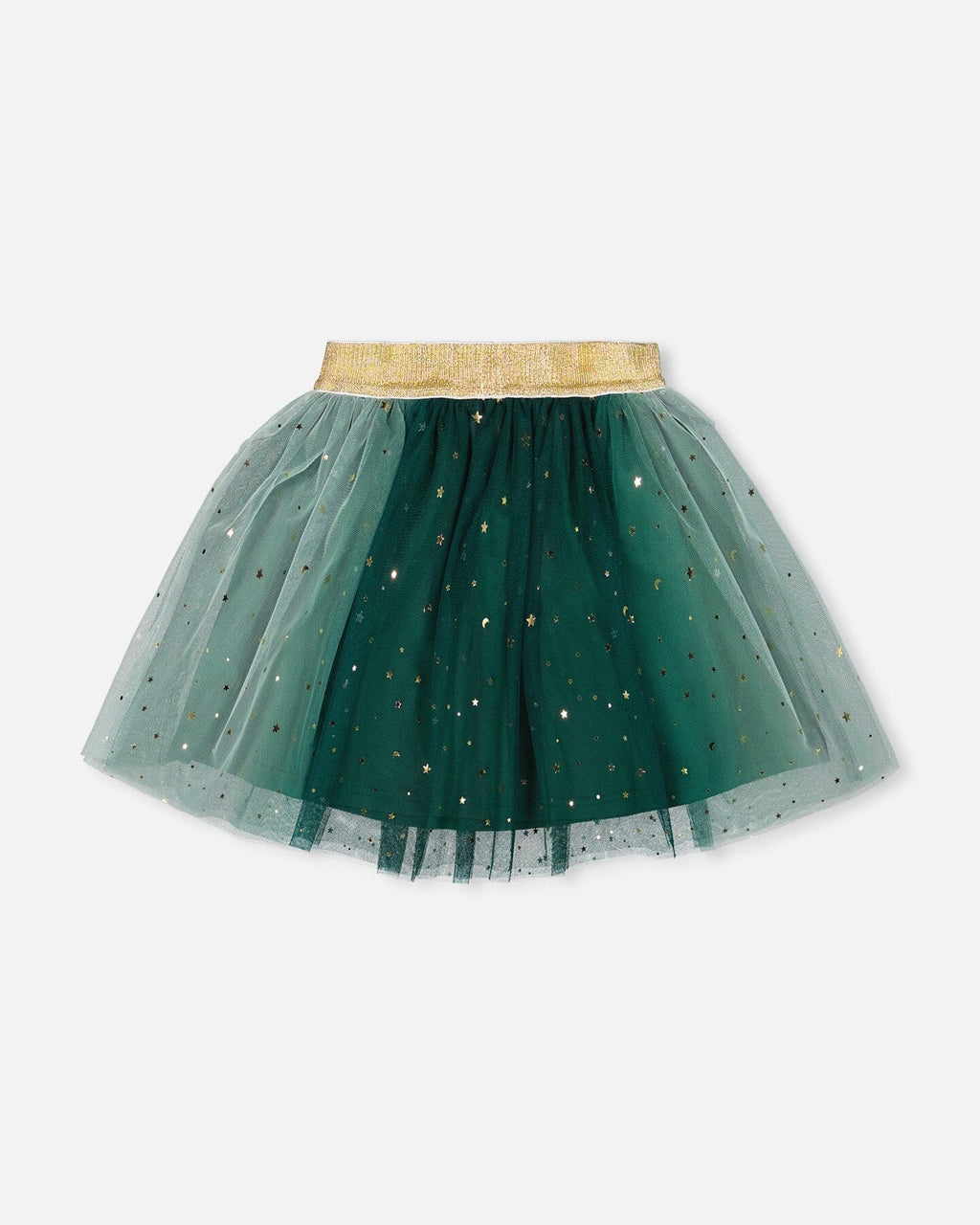 Mesh Skirt With Bow Forest Green