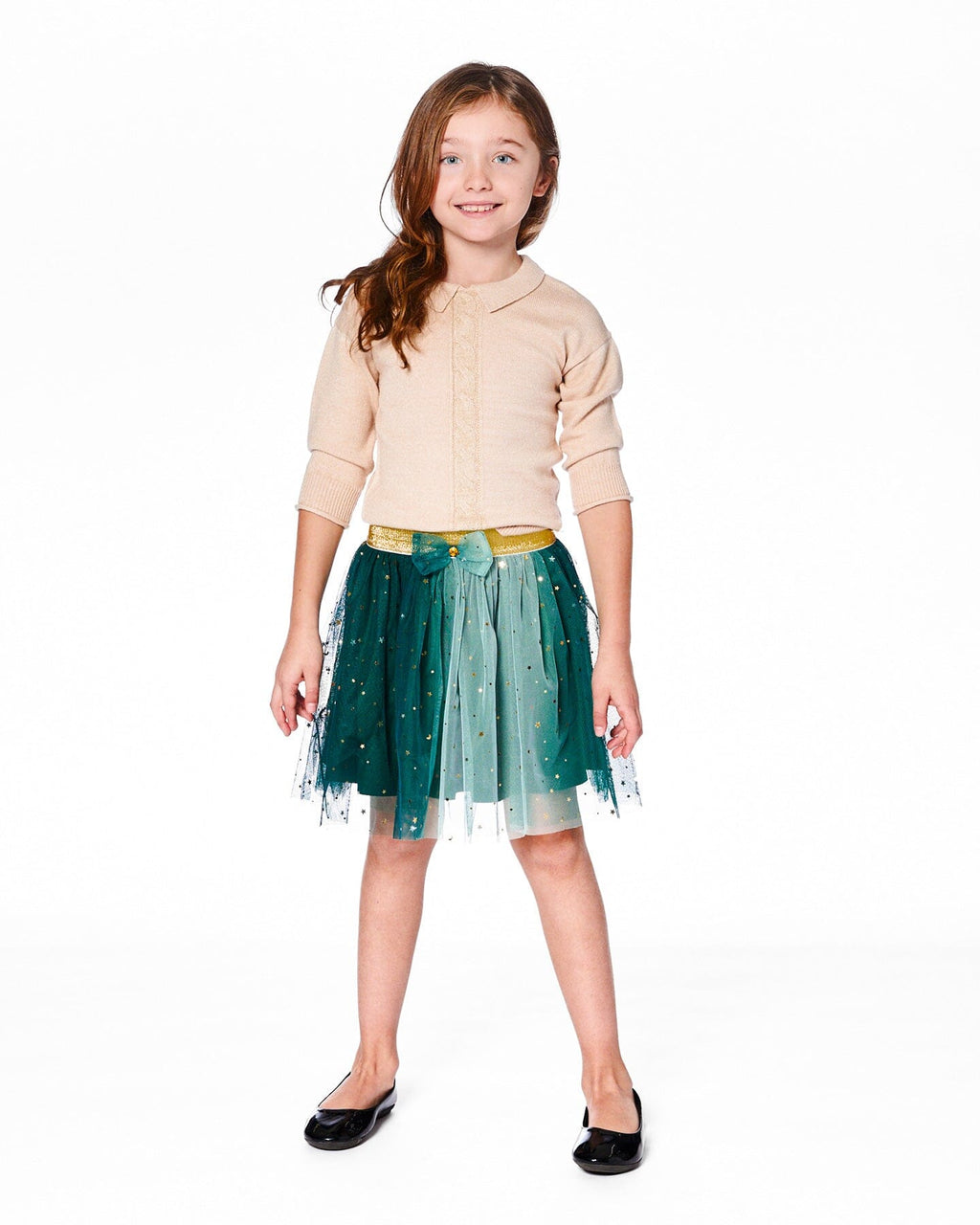 3/4 Sleeve Knitted Sweater Beige