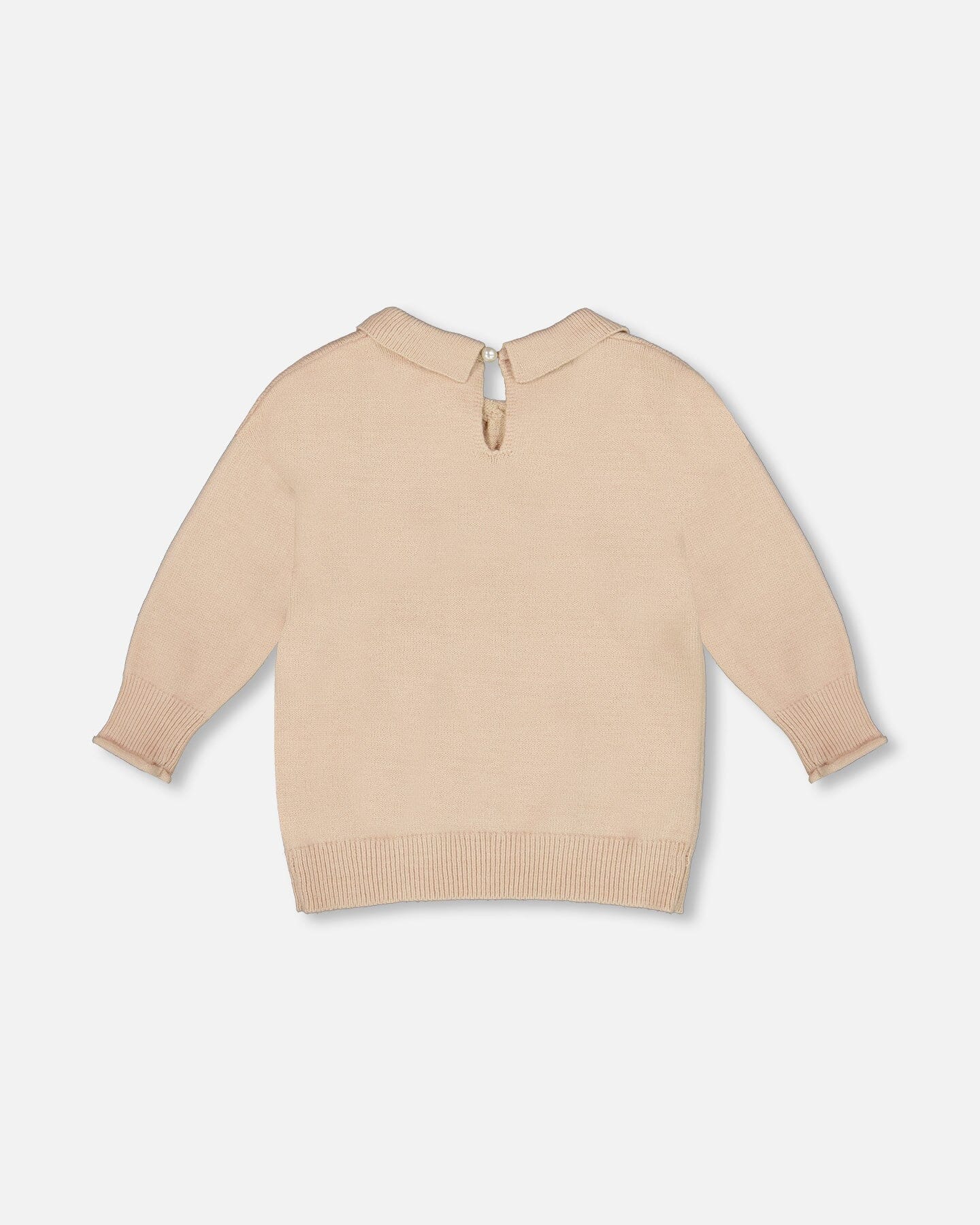 3/4 Sleeve Knitted Sweater Beige