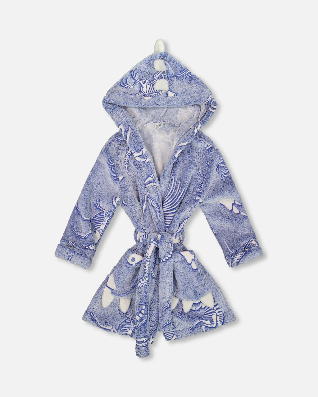 Plush Glow In The Dark Robe Blue And White
