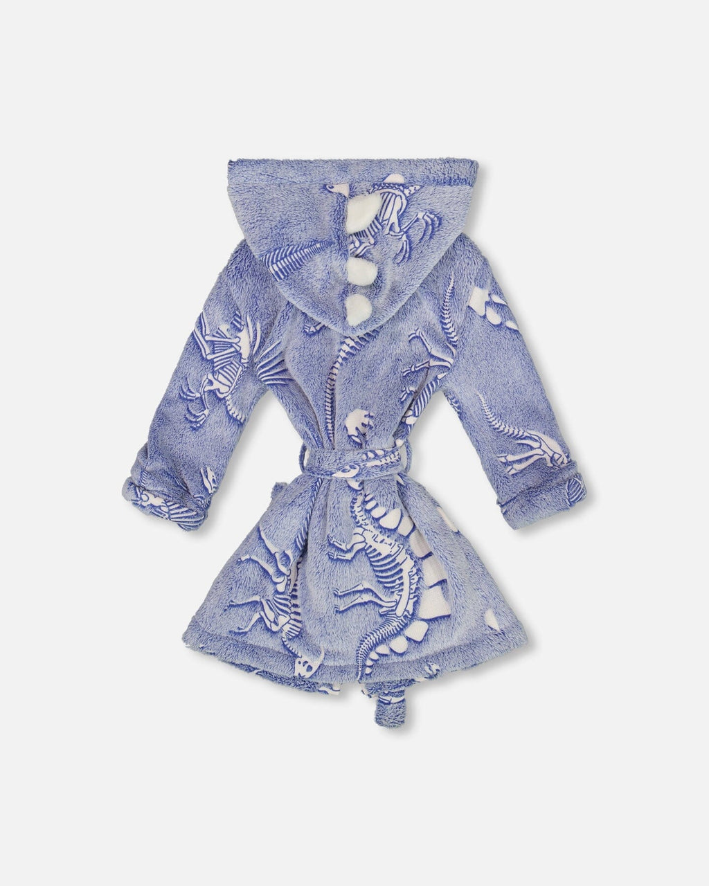 Plush Glow In The Dark Robe Blue And White