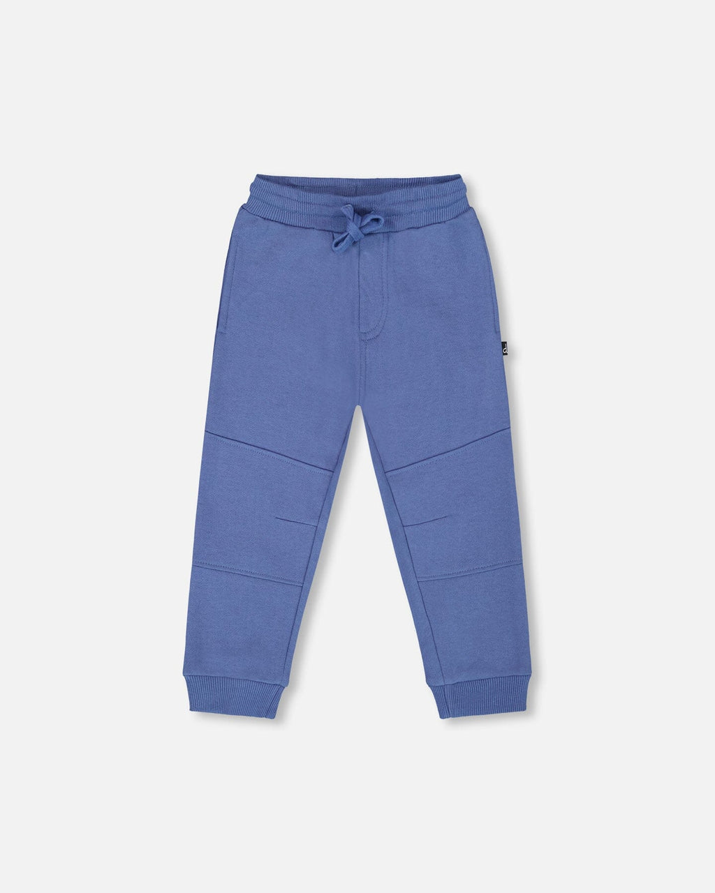 Fleece Sweatpants With Articulated Knees Blue