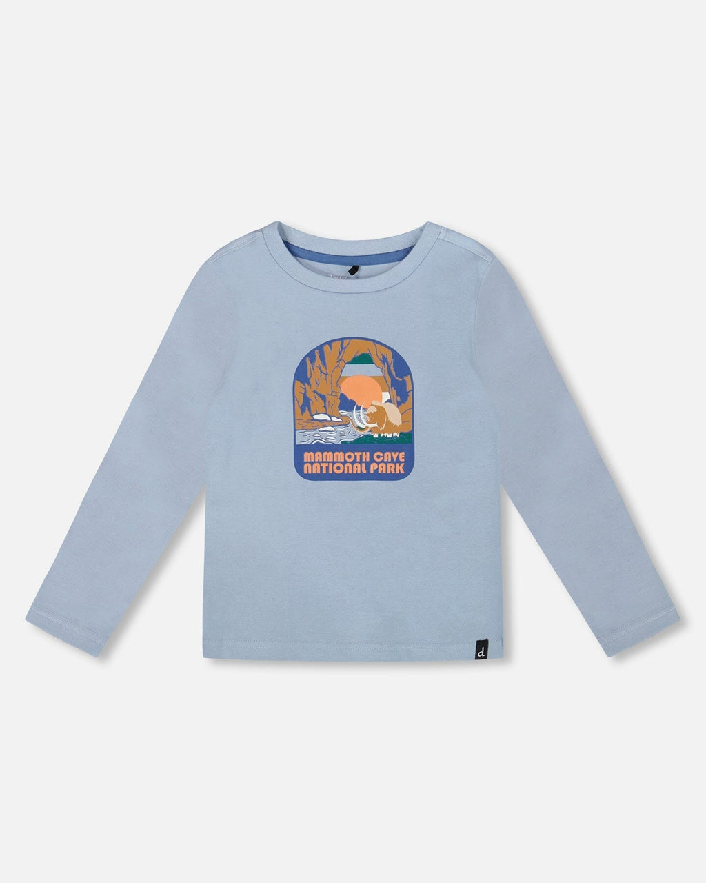 Organic Cotton Long Sleeve T-Shirt Light Blue