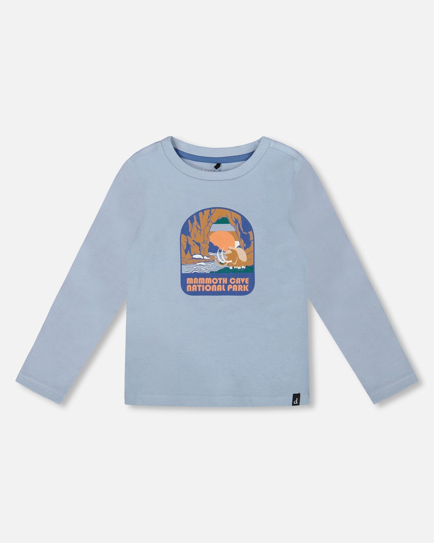 Organic Cotton Long Sleeve T-Shirt Light Blue