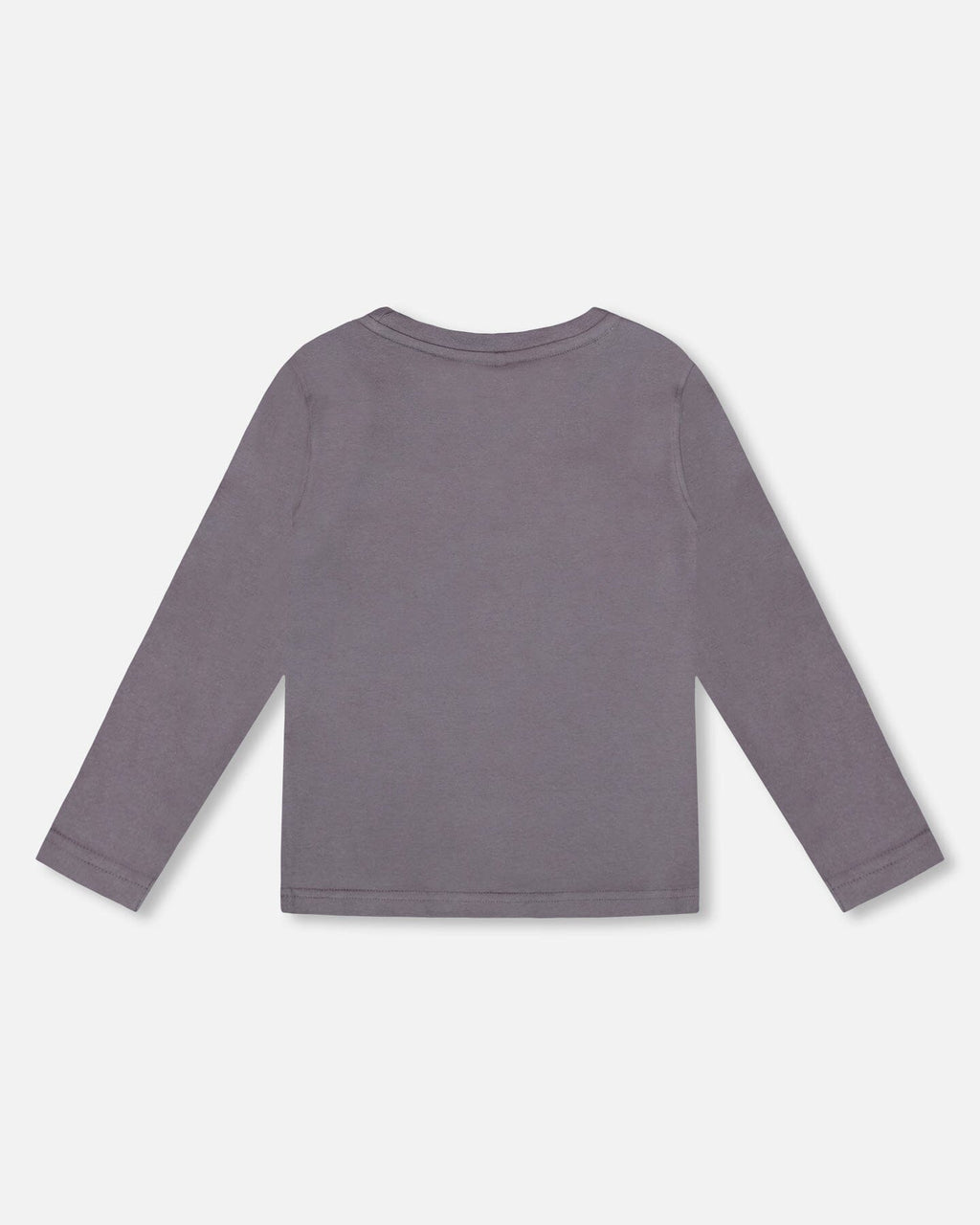 Long Sleeve Organic Cotton Jersey Tee Dark Gray