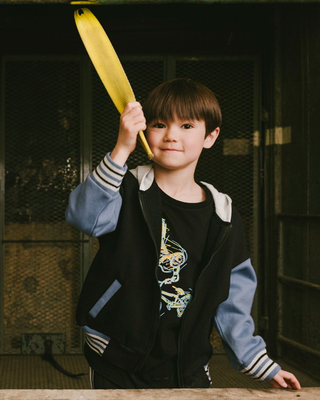 Full Zip Hooded Fleece Jacket Black