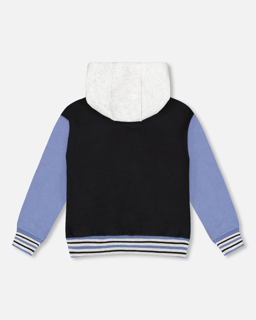 Full Zip Hooded Fleece Jacket Black