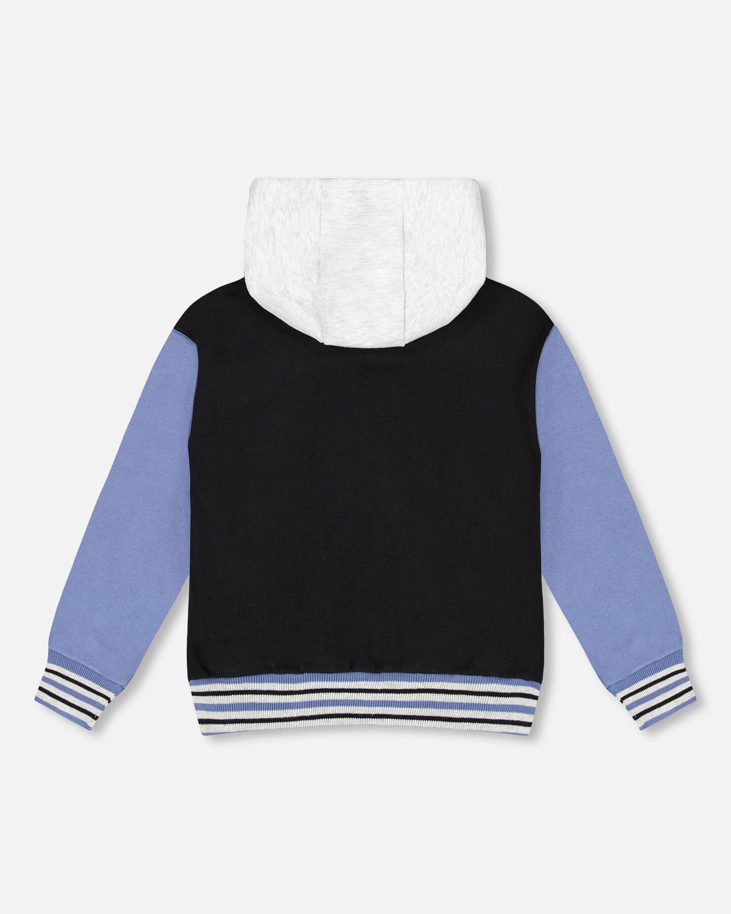 Full Zip Hooded Fleece Jacket Black