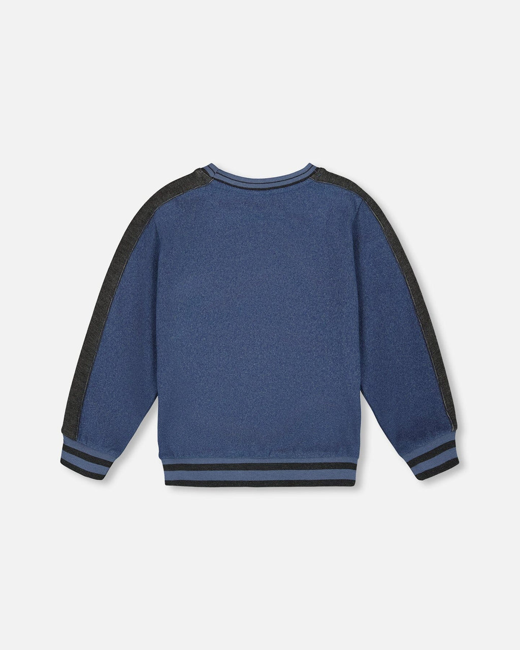 Super Soft Flat Back Rib Sweatshirt Dark Steel Blue