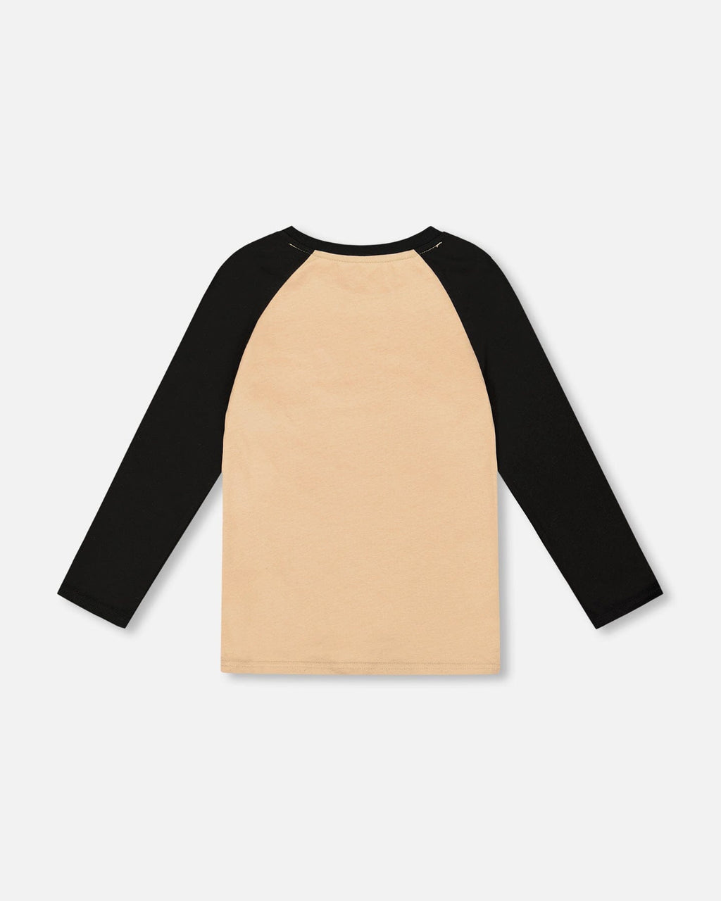 Long Raglan Sleeve Jersey Tee Beige
