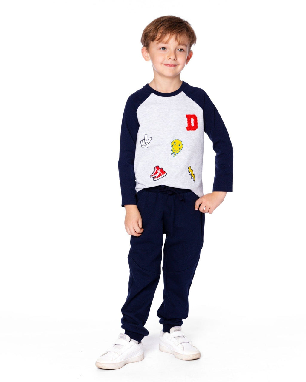 Organic Cotton Raglan Sleeve Tee Shirt Light Heather Grey