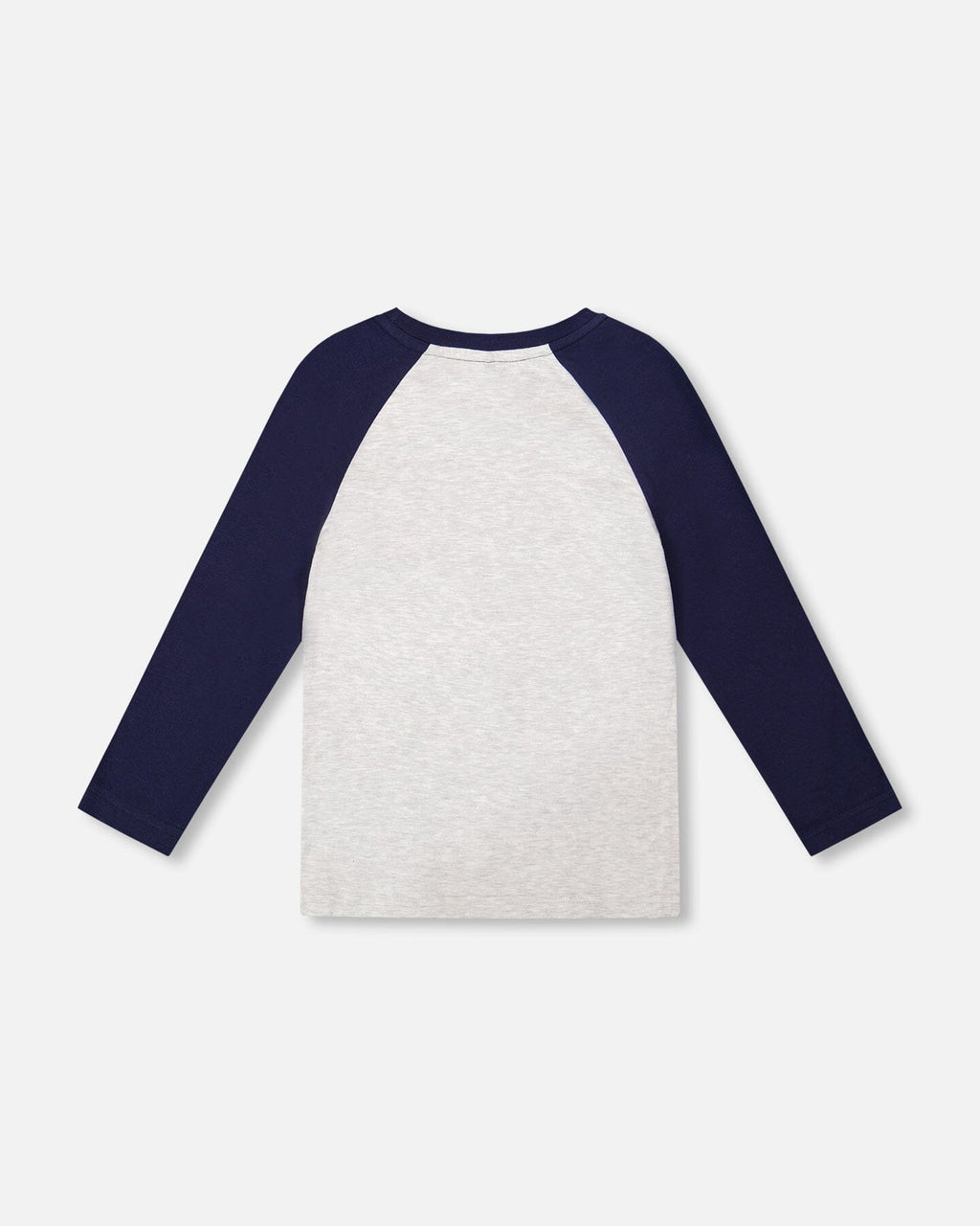 Organic Cotton Raglan Sleeve Tee Shirt Light Heather Grey