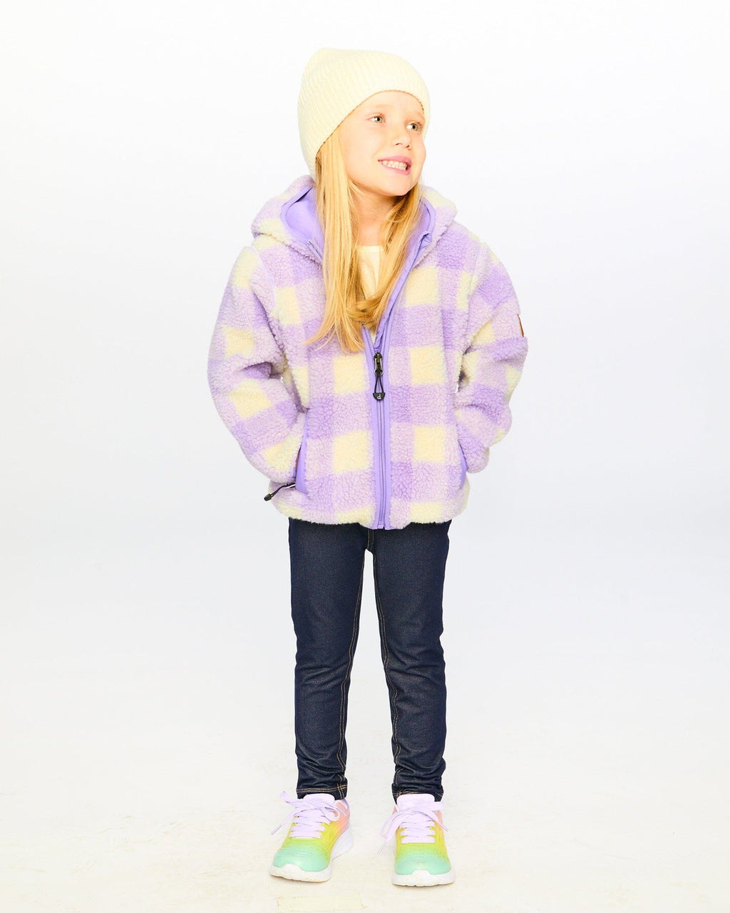 Mid-Season Sherpa Jacket Lavender