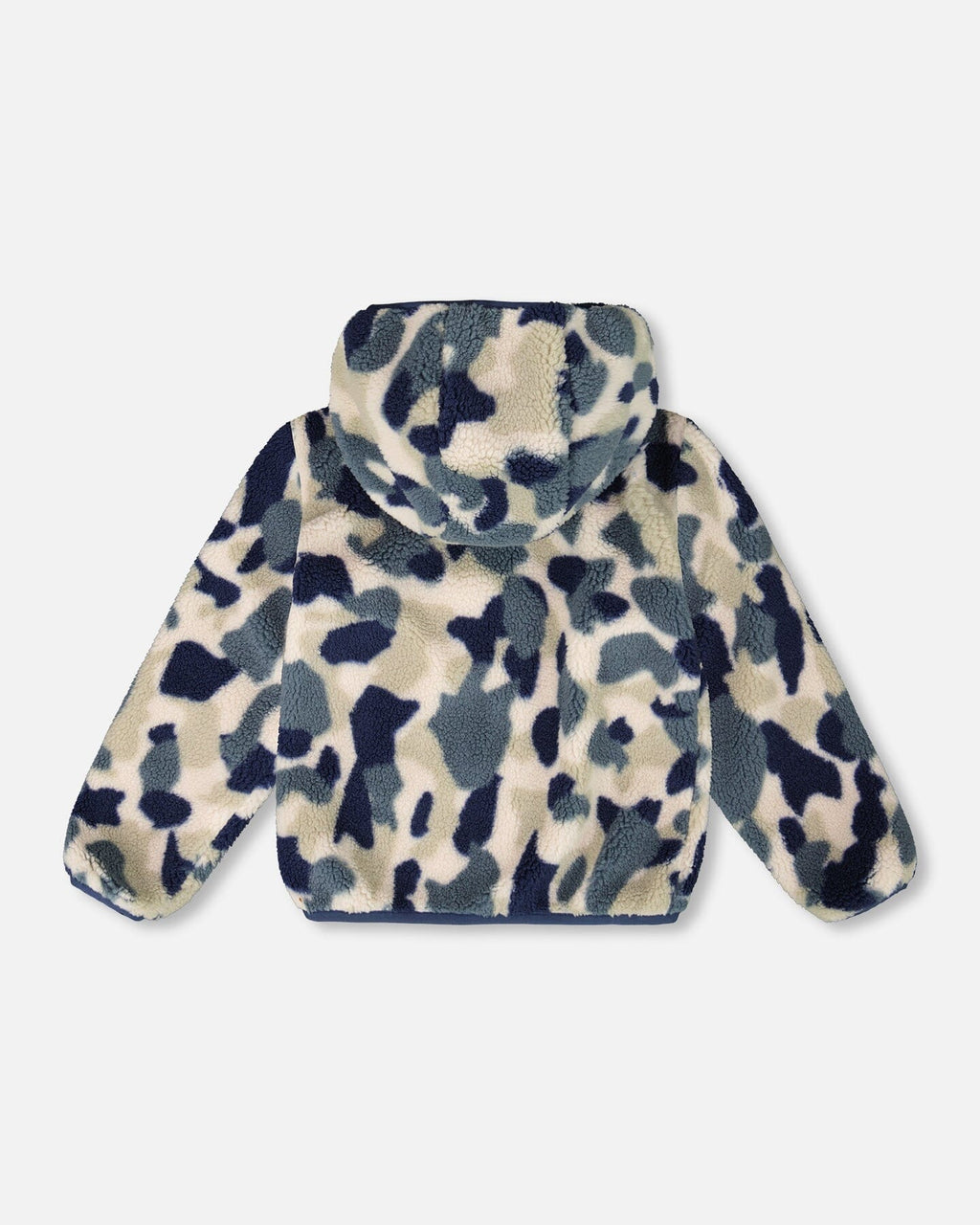 Reversible Mid-Season Sherpa Jacket Blue Camo
