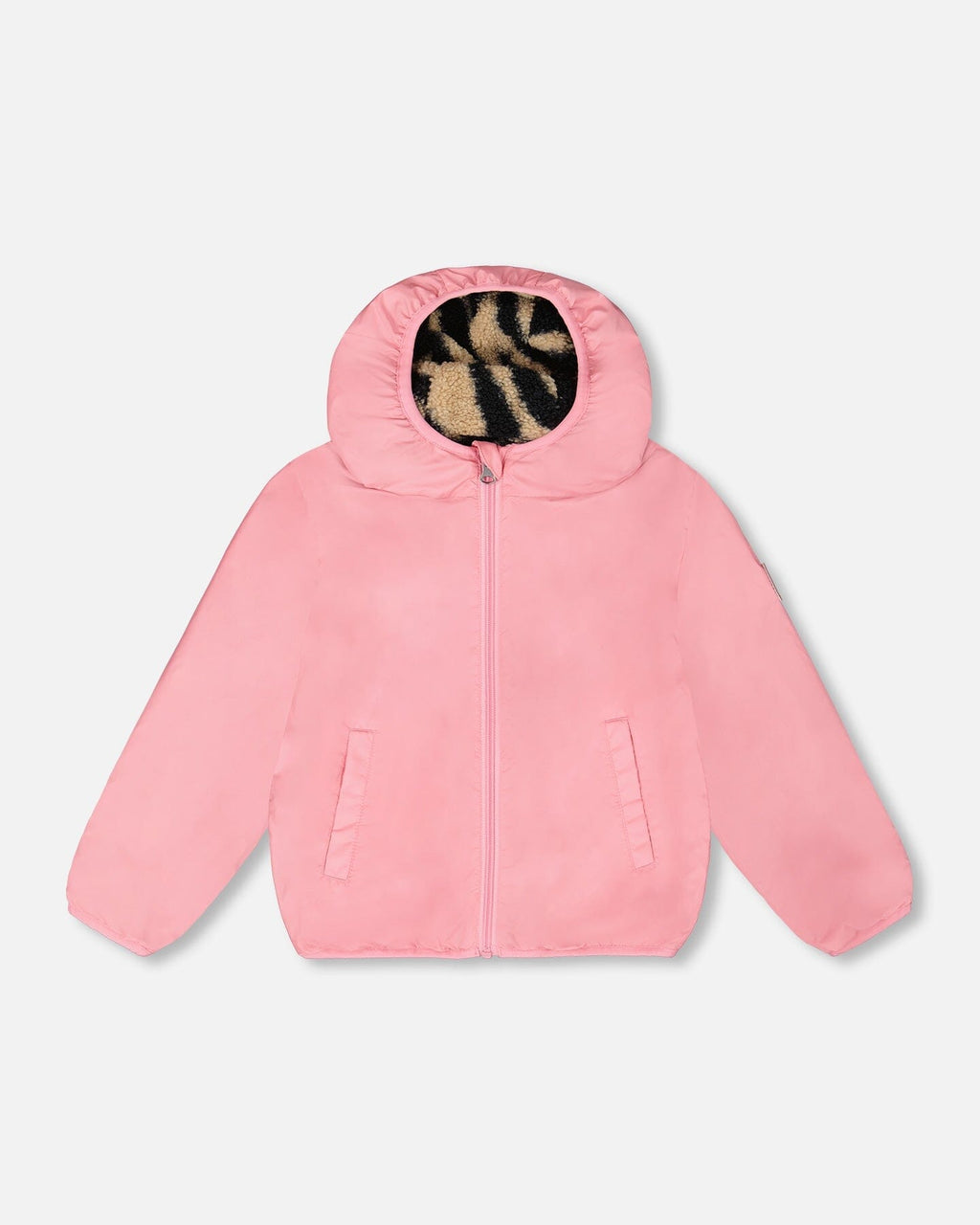 Reversible Mid-Season Sherpa Jacket Zebra