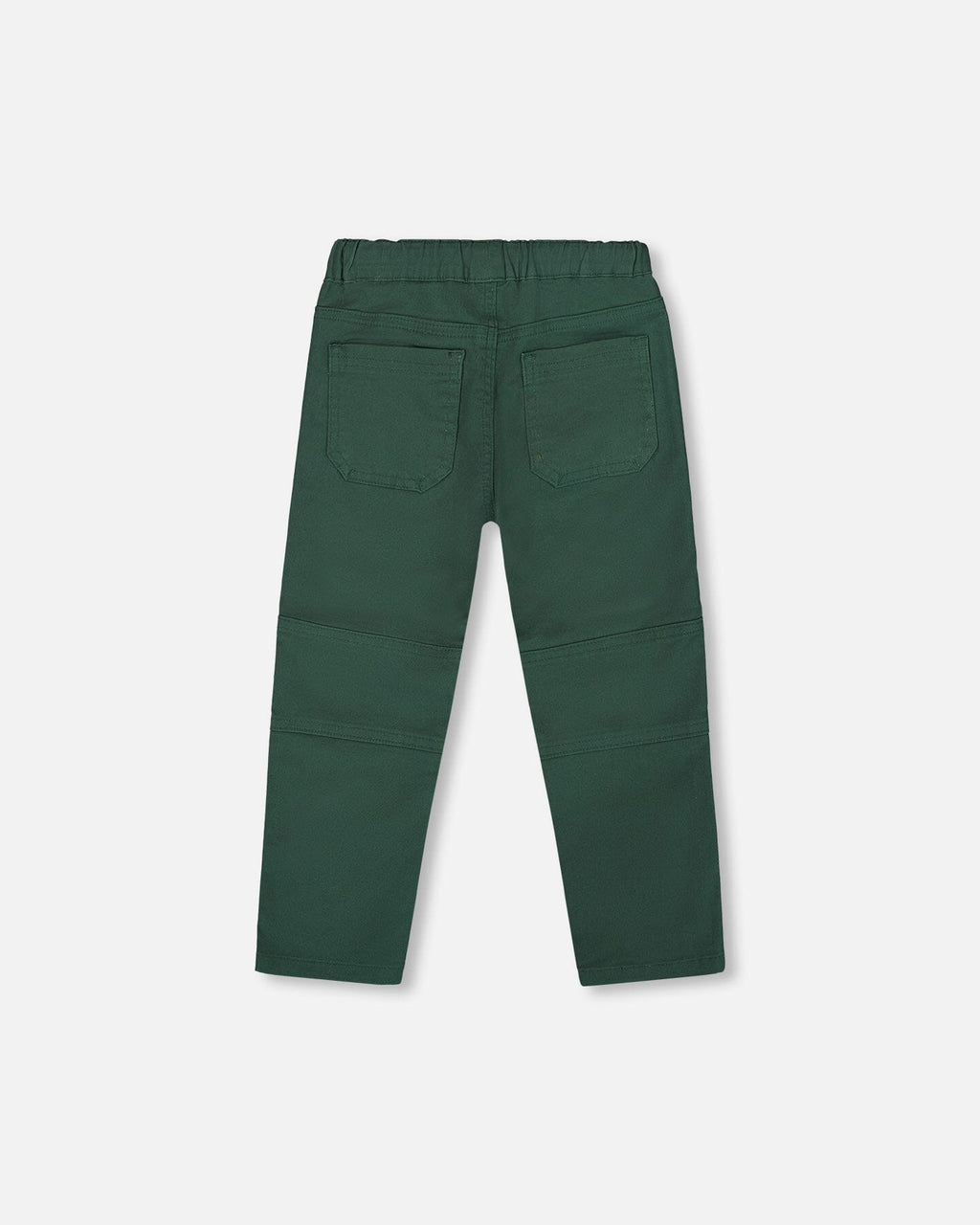 Twill Jogger Pants With Patch Pockets Forest Green