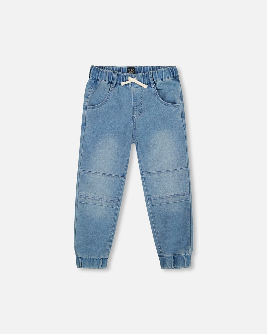 French Terry Jogger Pants Light Blue Denim