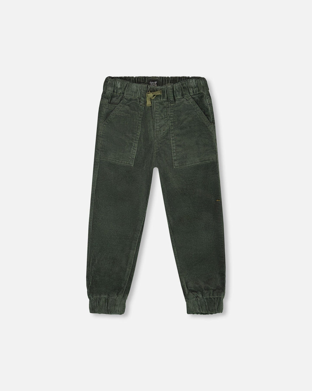 Stretch Corduroy Jogger Pants Forest Green