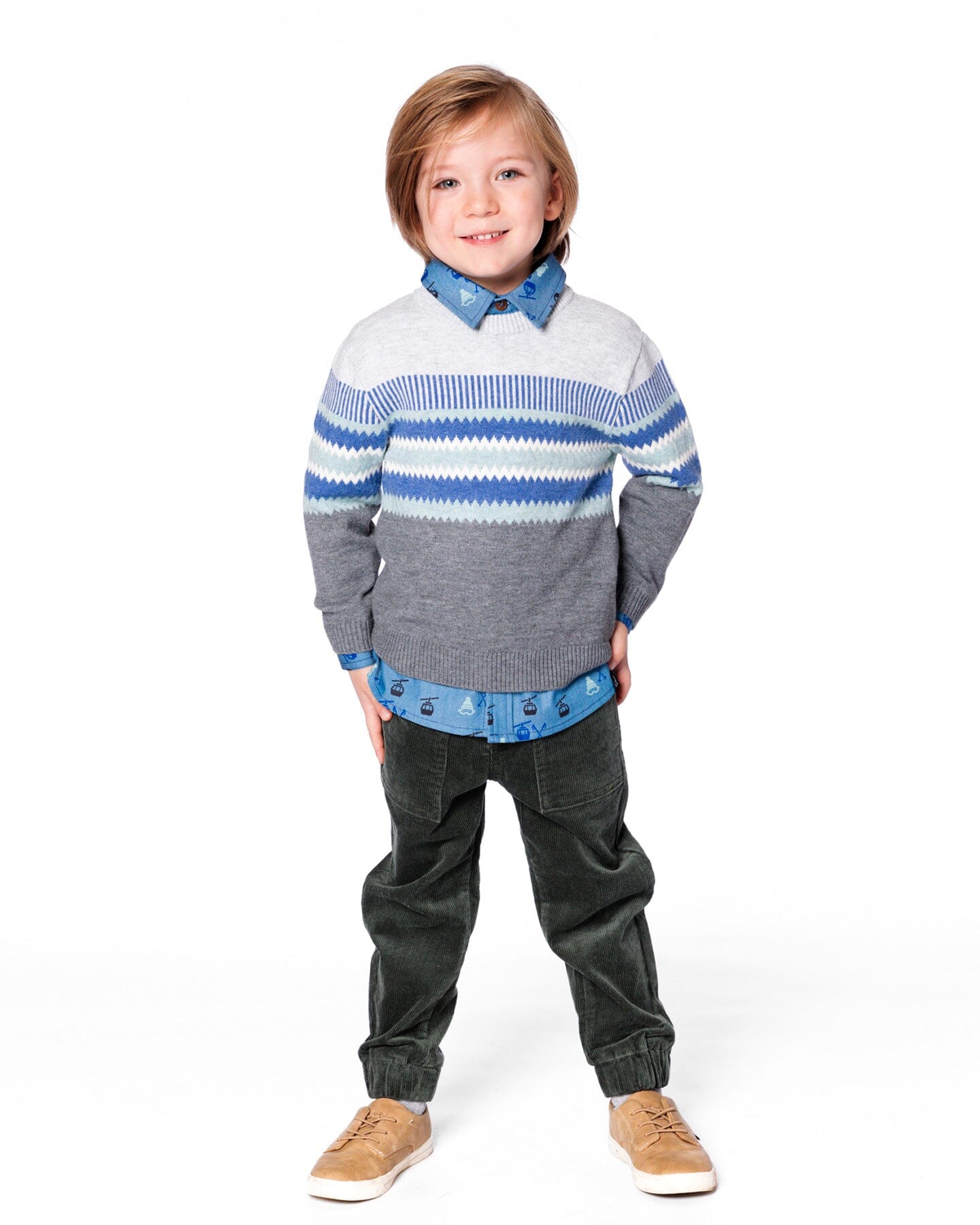 Stretch Corduroy Jogger Pants Forest Green