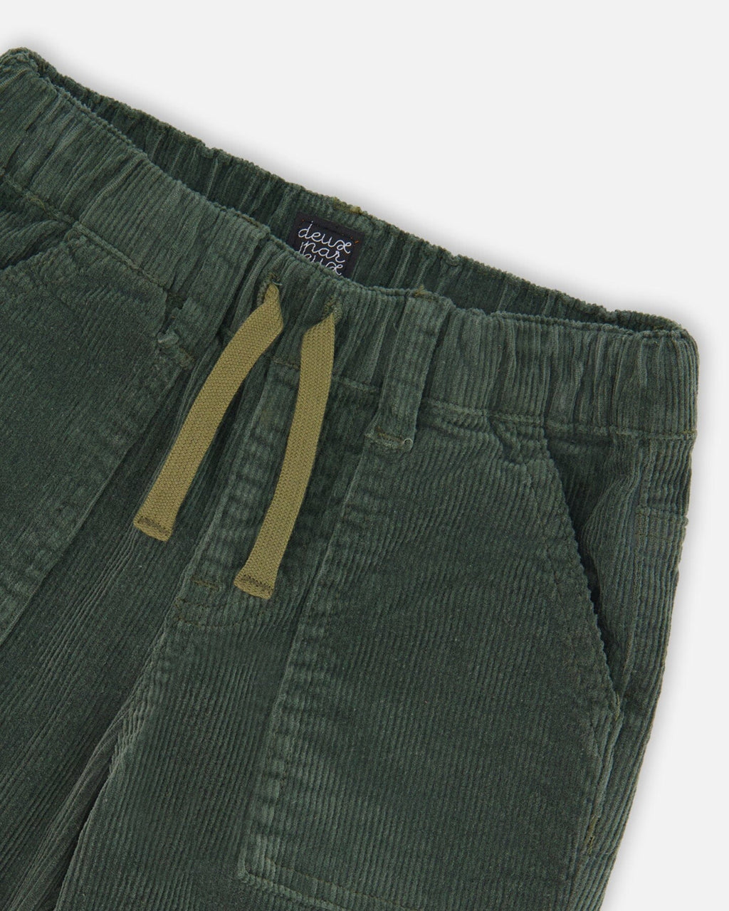 Stretch Corduroy Jogger Pants Forest Green