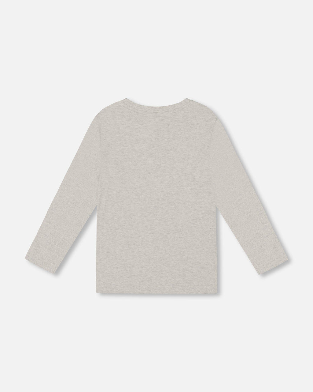 Organic Cotton Jersey Pocket T-Shirt Heather Beige Gray