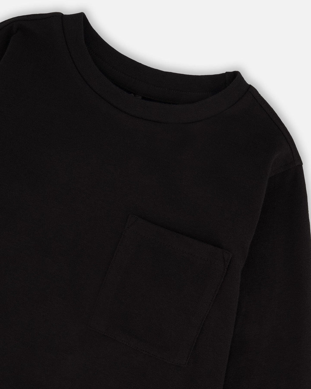 Organic Cotton Jersey Pocket T-Shirt Black