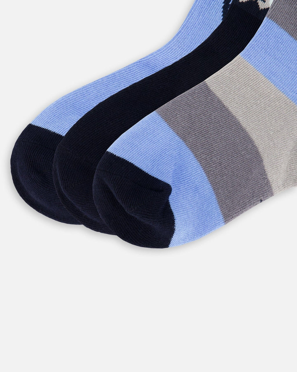 3-Pack Knit Socks Navy Blue