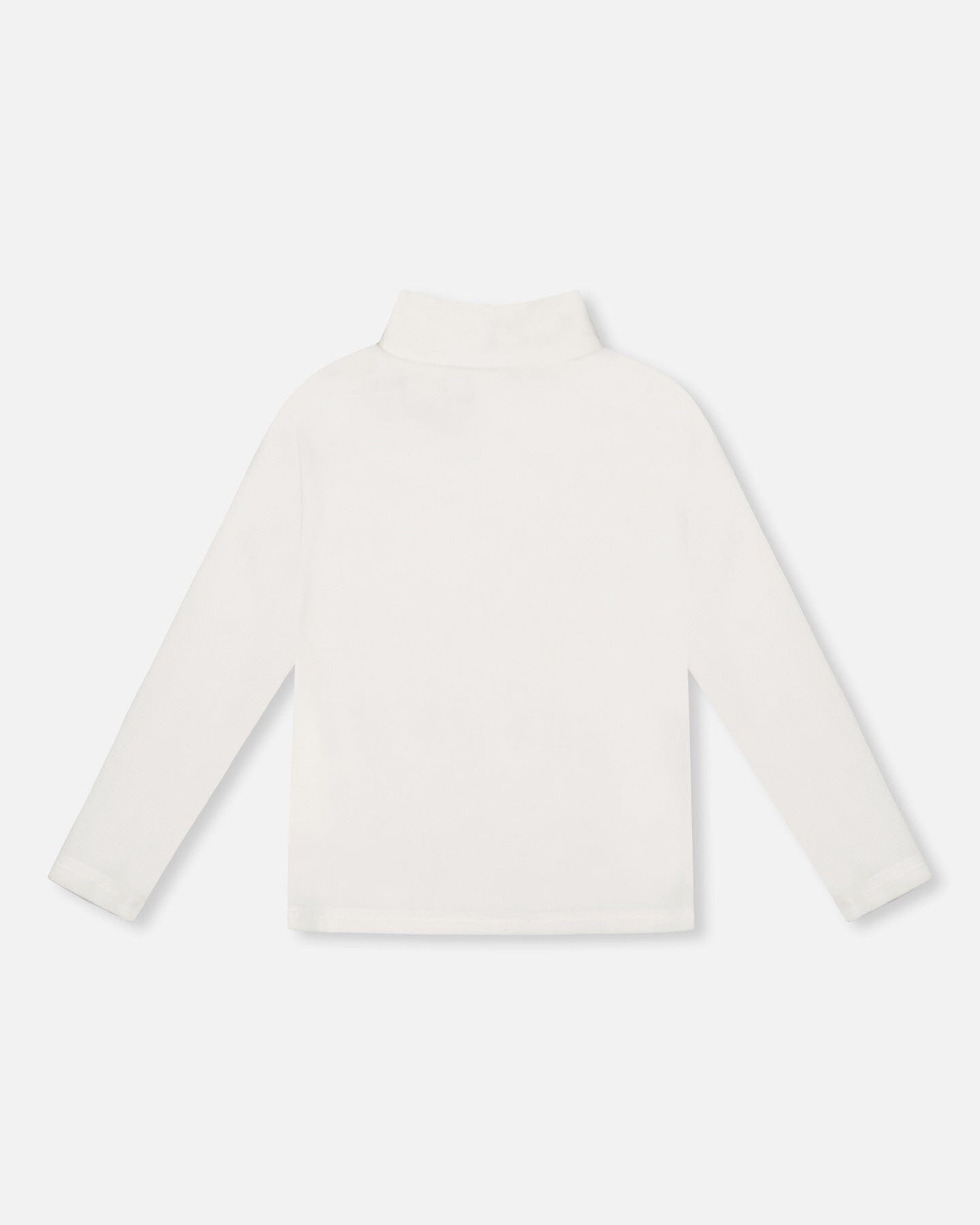 Super Soft Ribbed Mock Neck Top Off-White