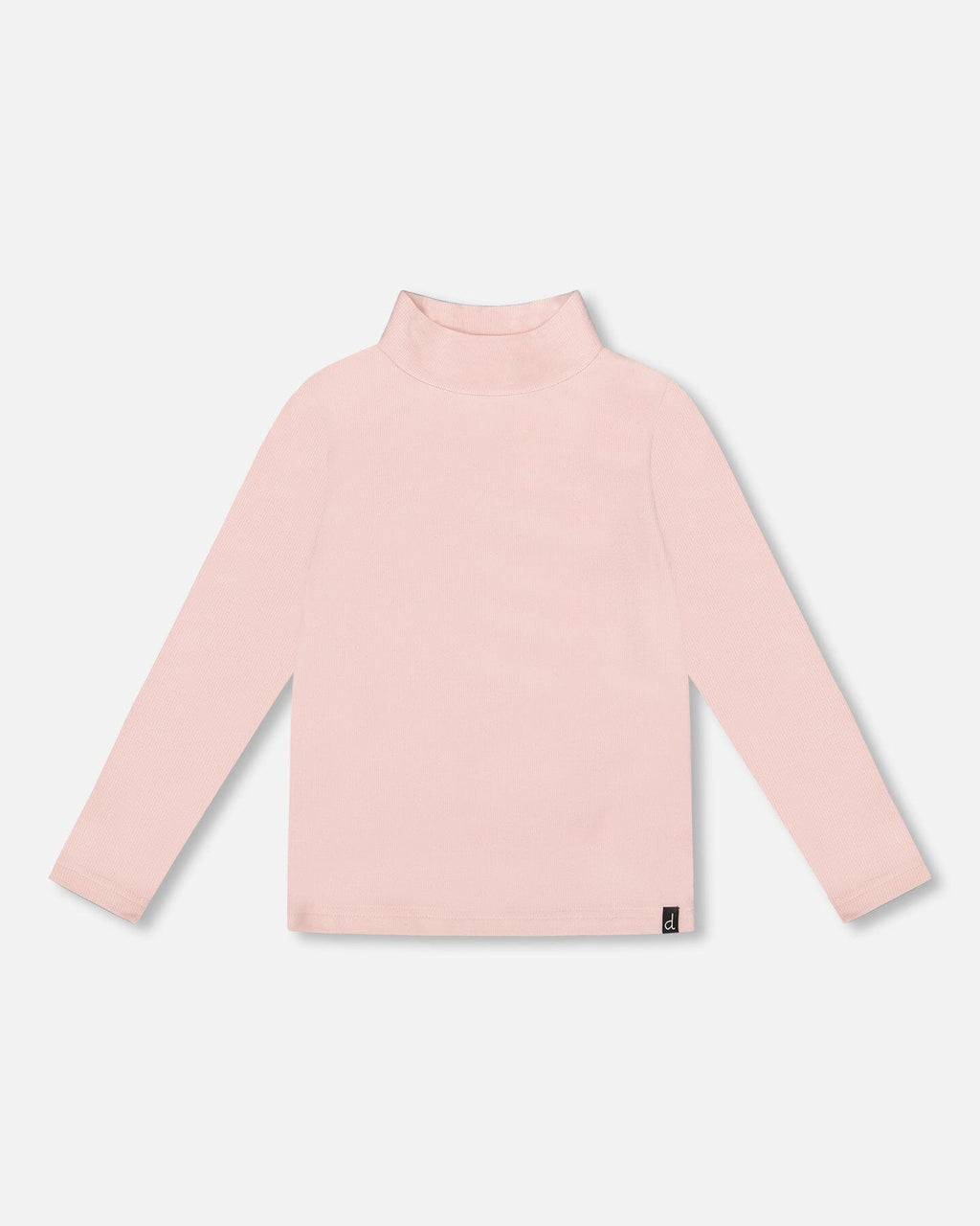 Super Soft Ribbed Mock Neck Top Pink
