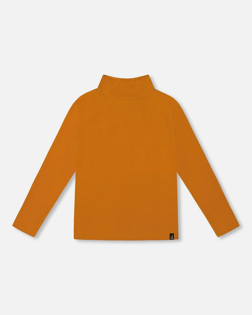 Super Soft Ribbed Mock Neck Top Golden Yellow