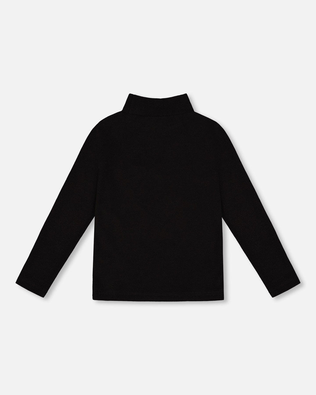 Super Soft Ribbed Mock Neck Top Black