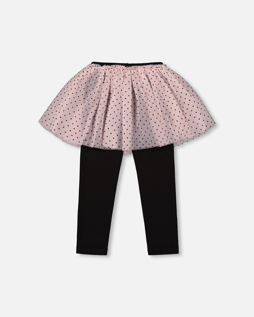 Leggings With Tulle Skirt Pink And Black