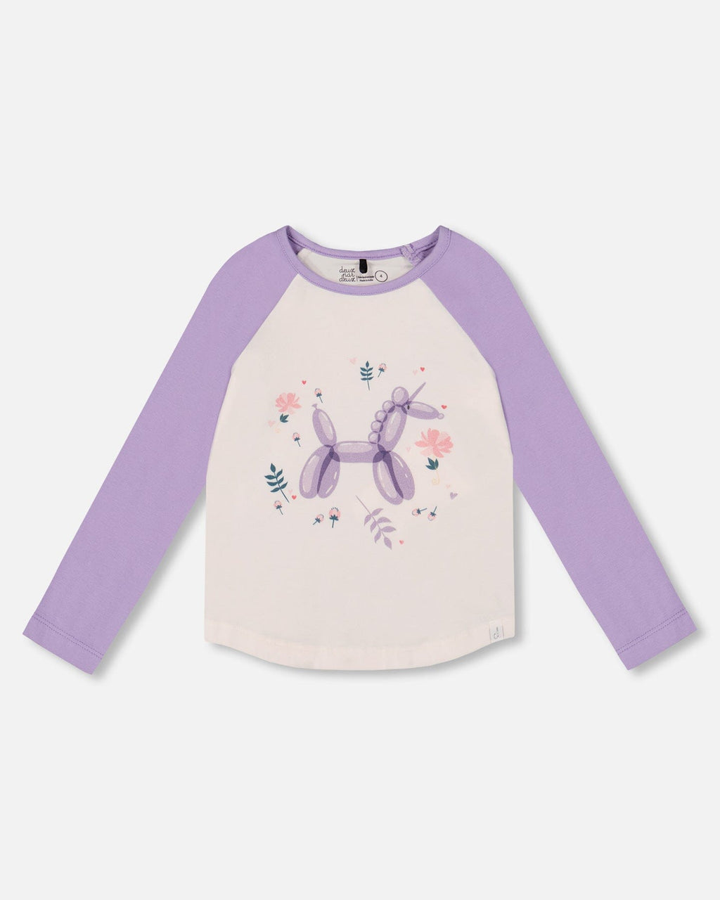 Jersey Raglan Sleeve Tee Lavender