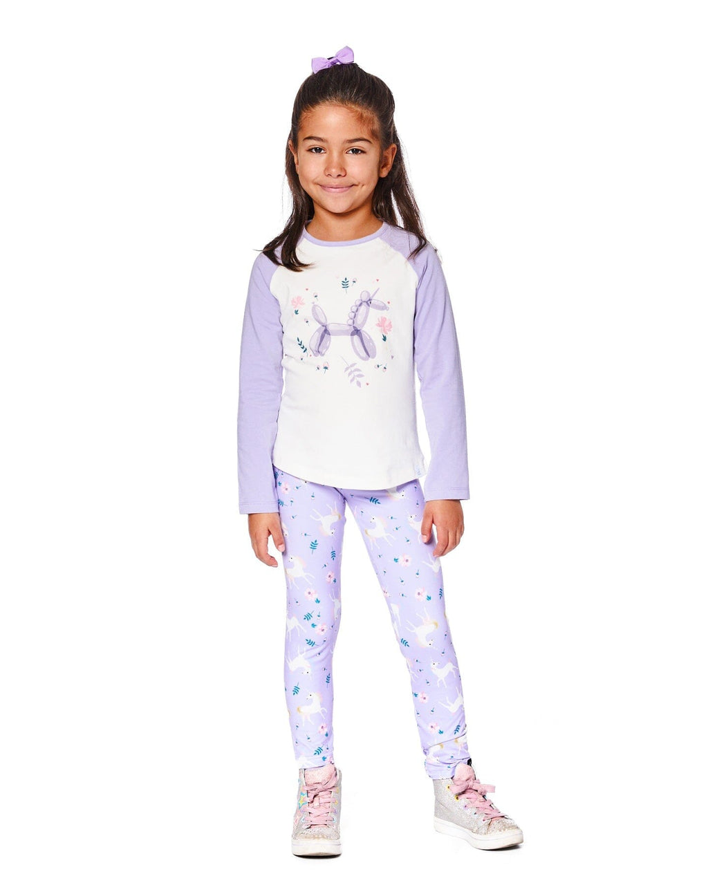 Jersey Raglan Sleeve Tee Lavender