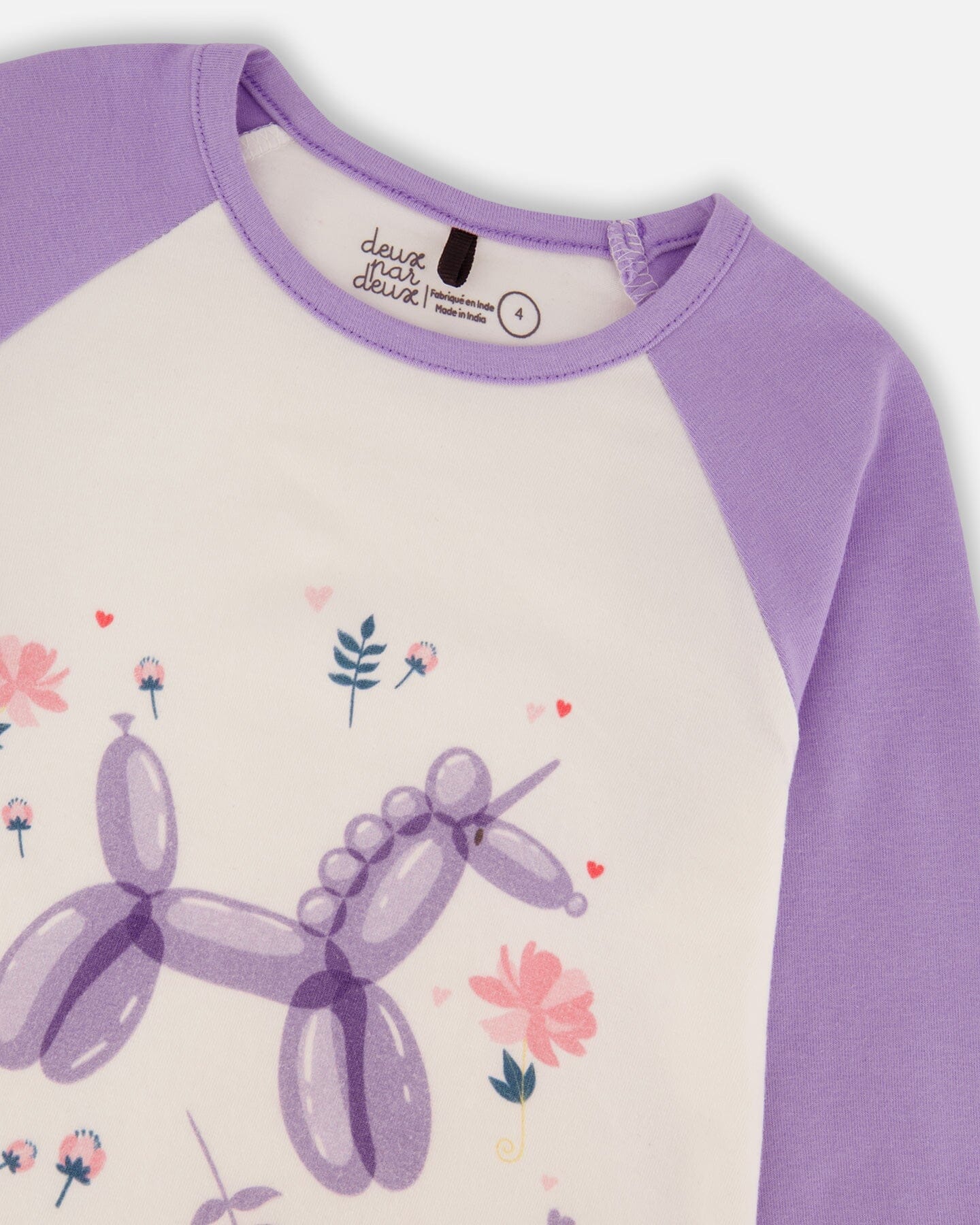 Jersey Raglan Sleeve Tee Lavender