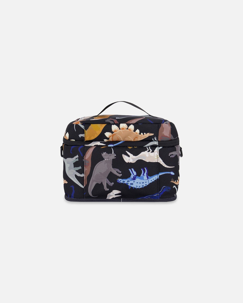 Lunch Box Black Dinosaur Print