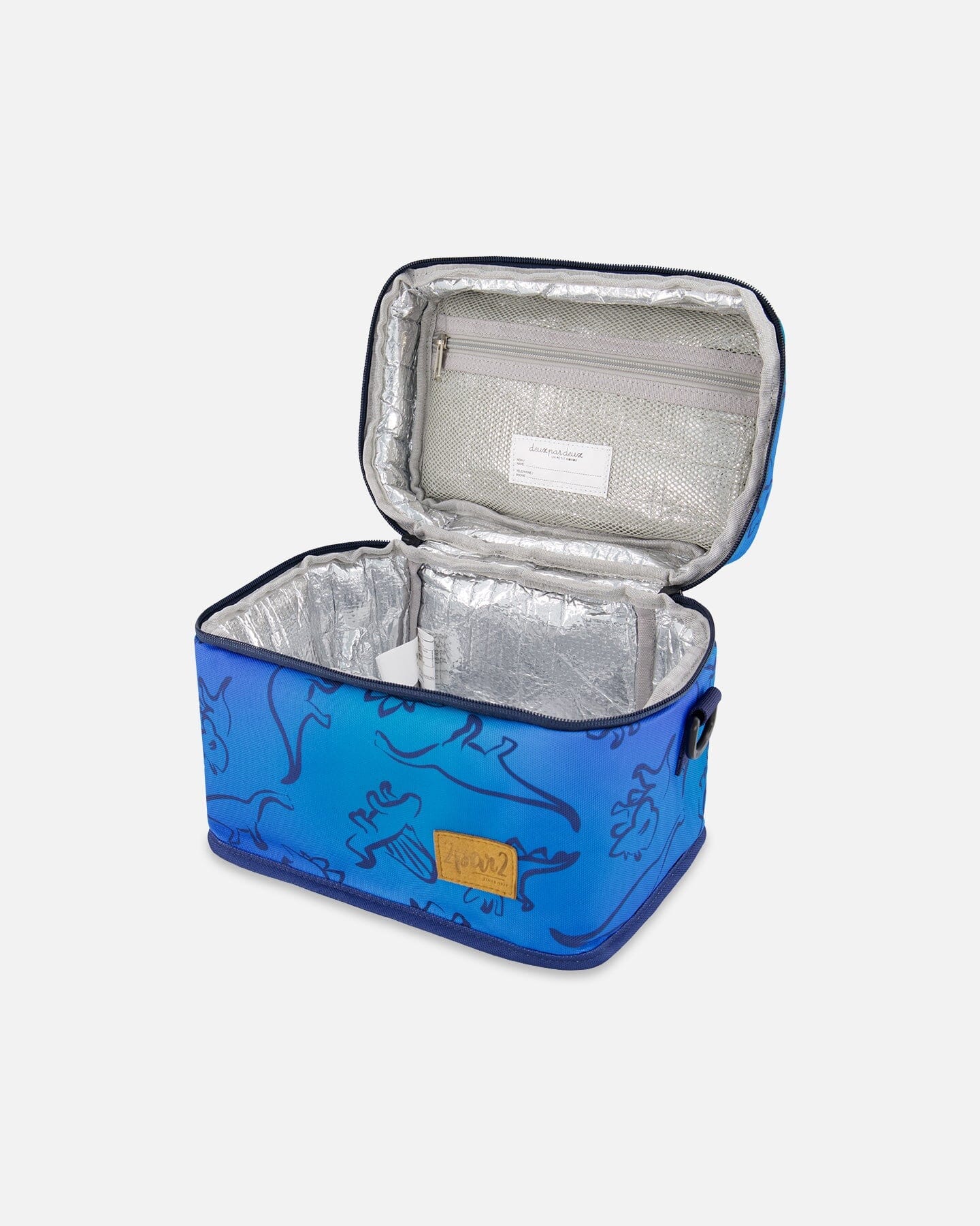Lunch Box Blue Gradient Dinosaur Print