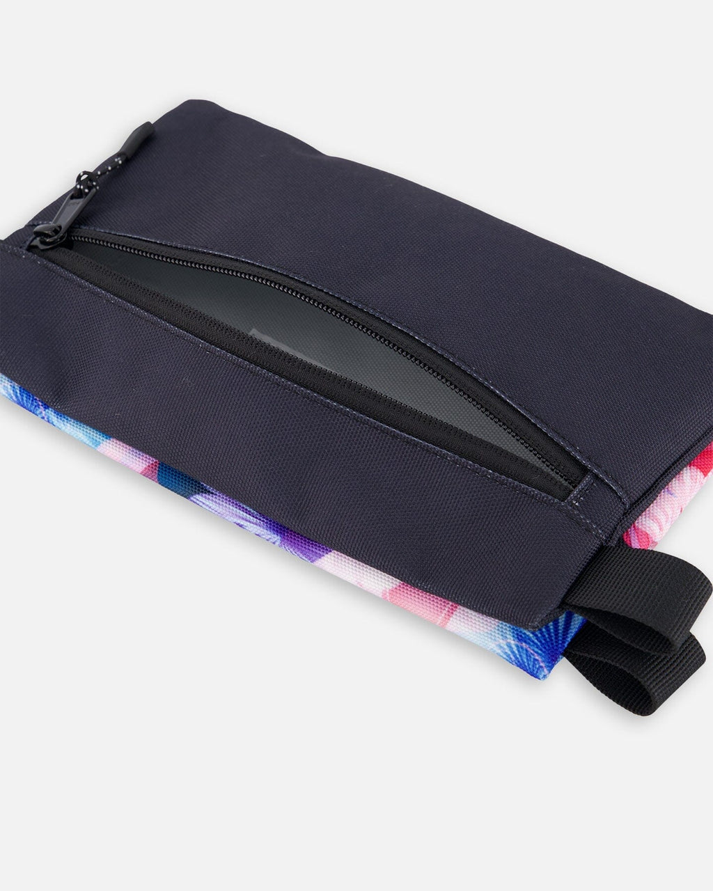 Double Pencil Case Black Butterfly Print