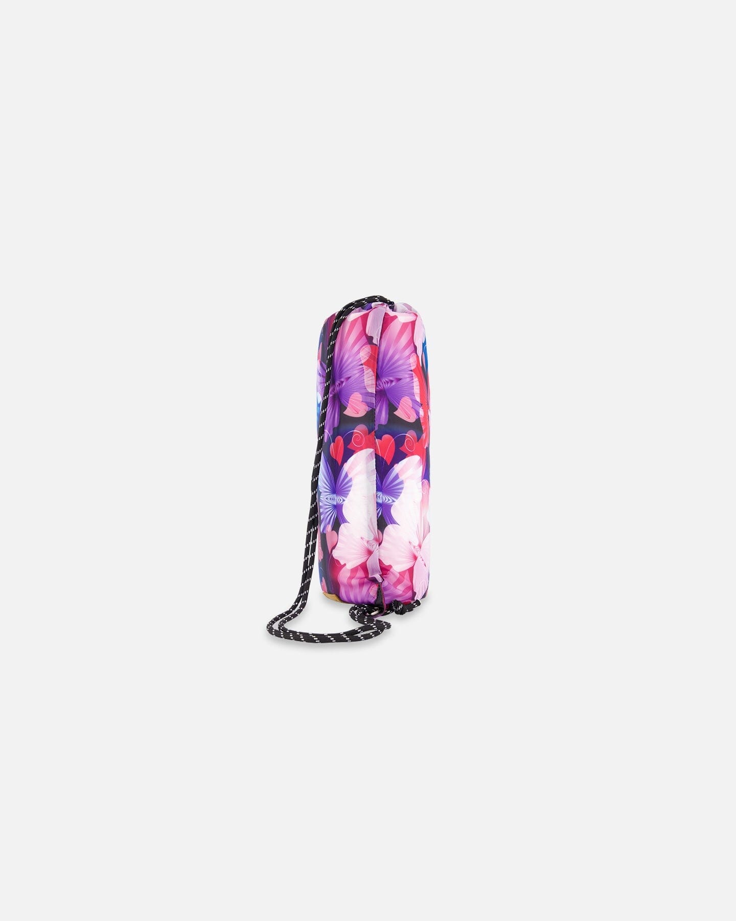 Drawstring Bag Black Butterfly Print