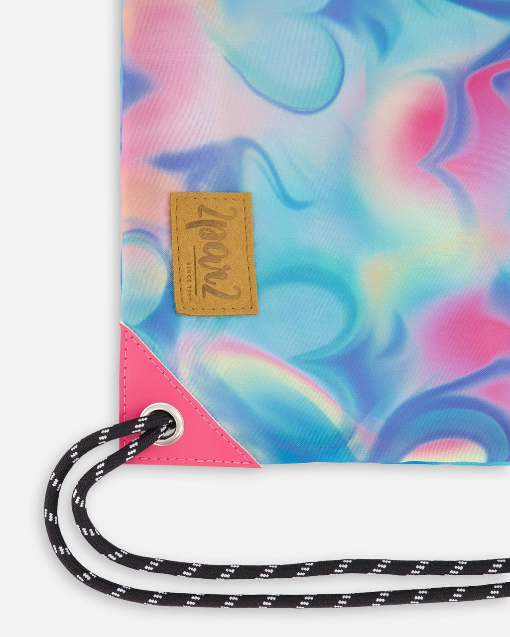 Drawstring Bag Rainbow Heart Print