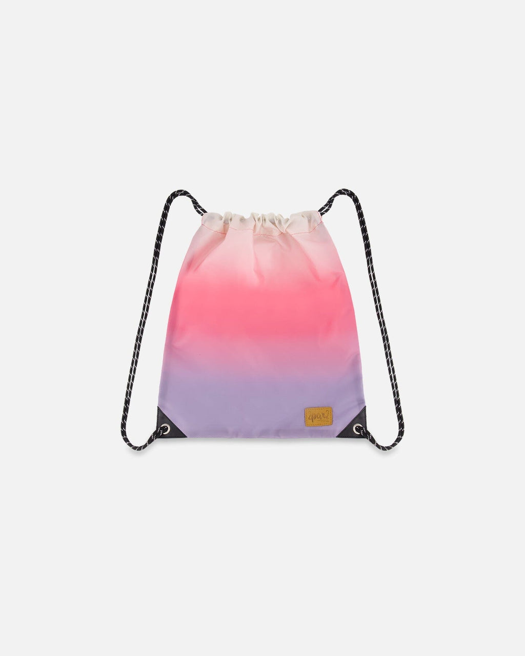 Drawstring Bag Pink And Purple Gradient