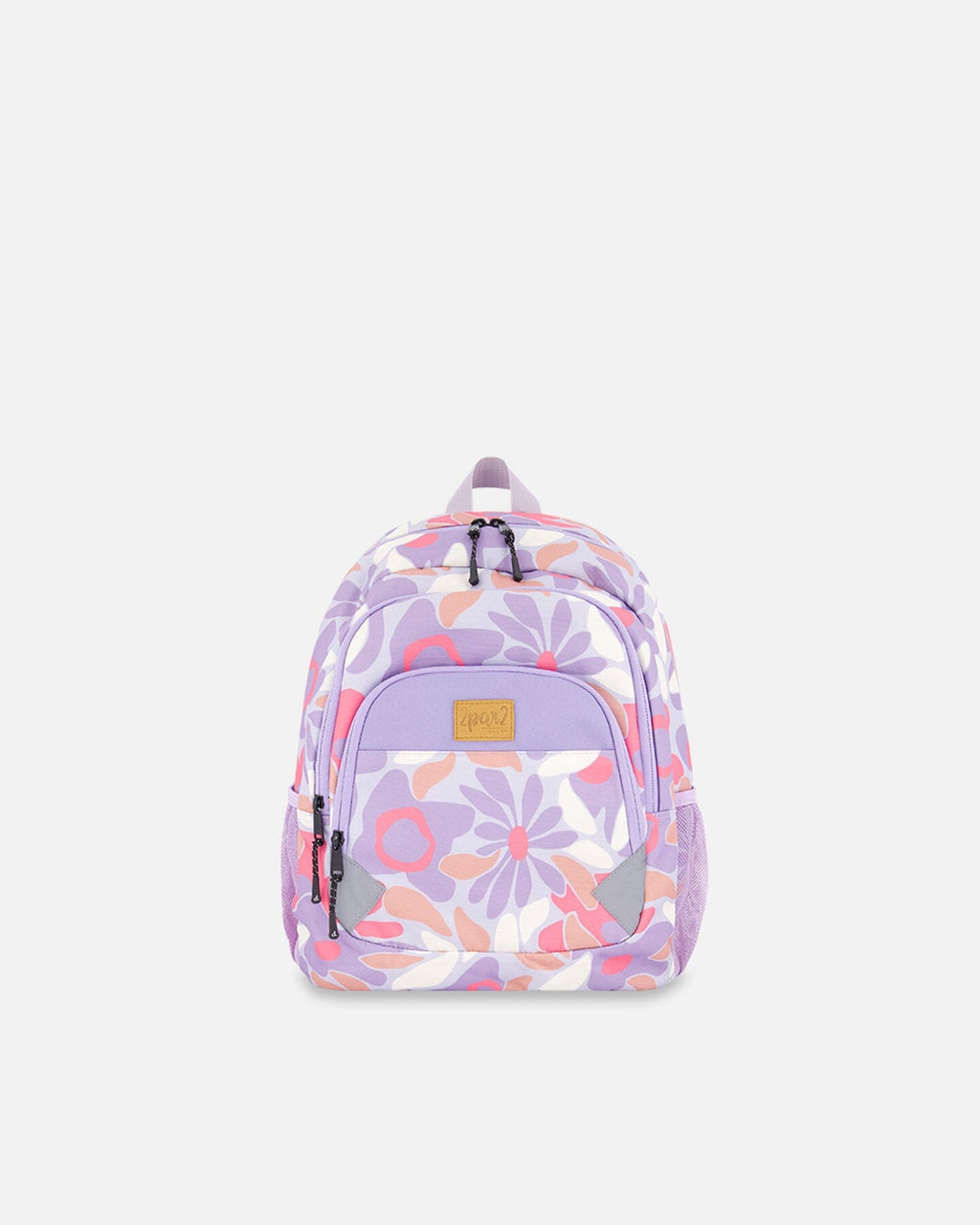 Little Kids Backpack Lilac Retro Flower Print