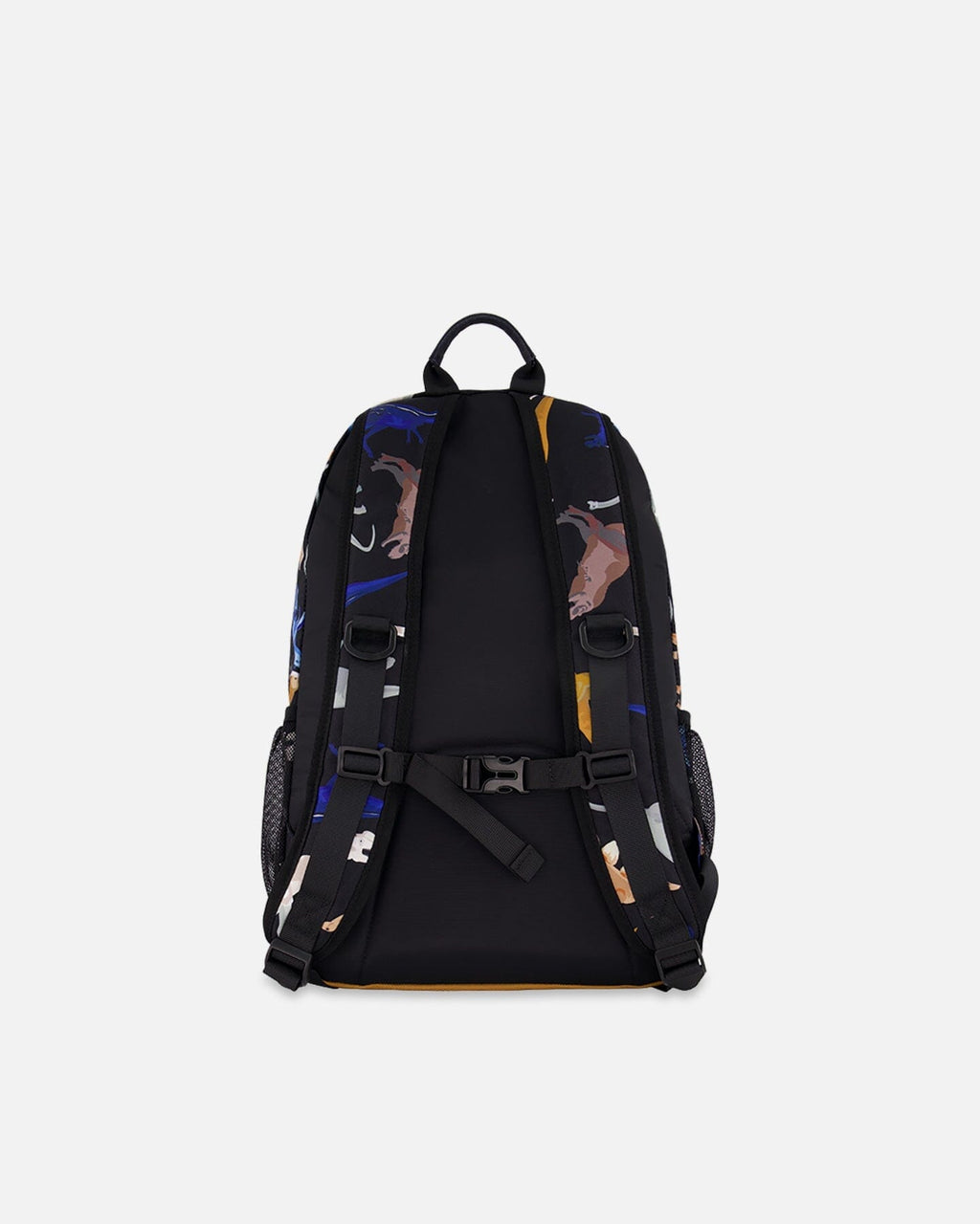 Kids Backpack Black Dinosaur Print