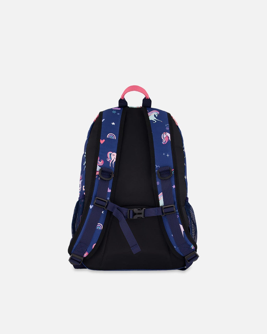 Kids Backpack Navy Unicorn Print