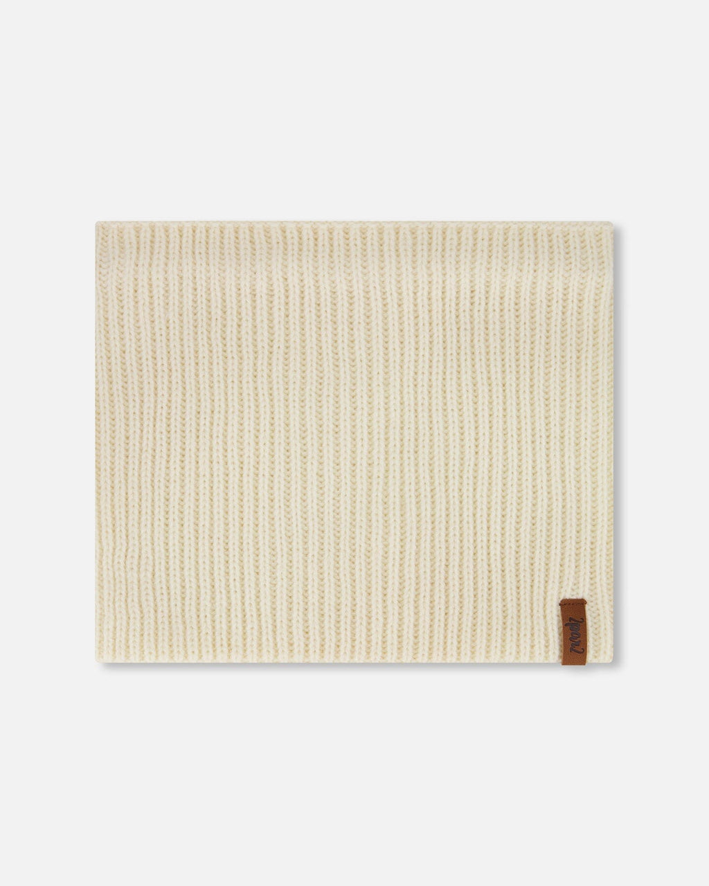 Mid-Season Knit Neck Warmer Light Beige