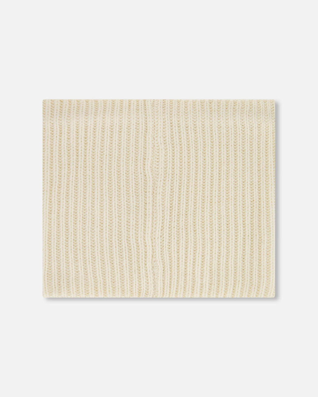 Mid-Season Knit Neck Warmer Light Beige
