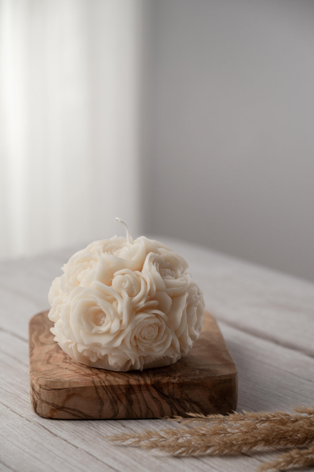 Rose Love Candle I Rose Flower Ball Candle